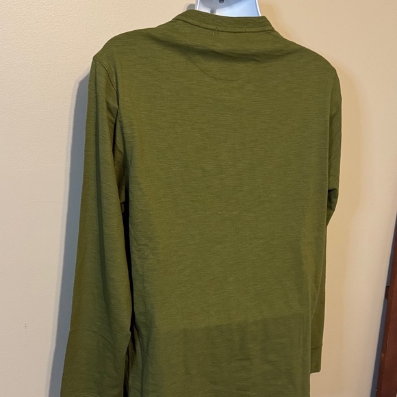 Scotch & Soda Olive Long Sleeve Henley - Picture 8 of 14